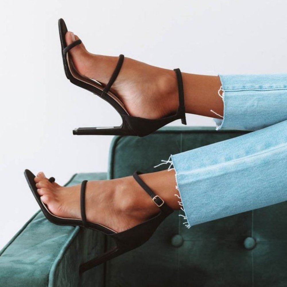 Princess Polly Billini Black Daia Heels